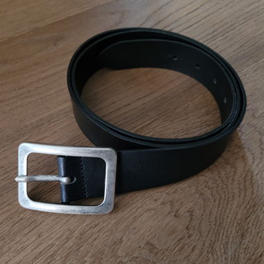Cintura in pelle Vanzetti nera 105 cm