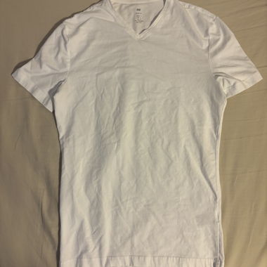White H&M Slim Fit T-Shirt