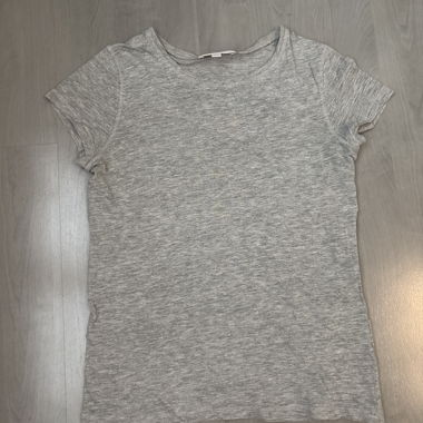 Grau meliertes T-Shirt