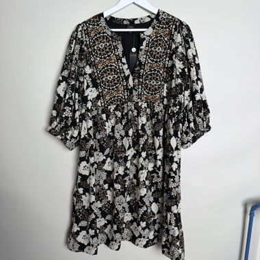 Robe tunique à fleurs