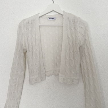 White Knit Cardigan