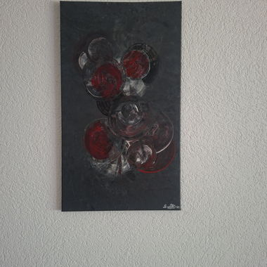 Peinture abstraite murale