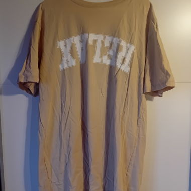 Beiges langes T-Shirt - Grösse M