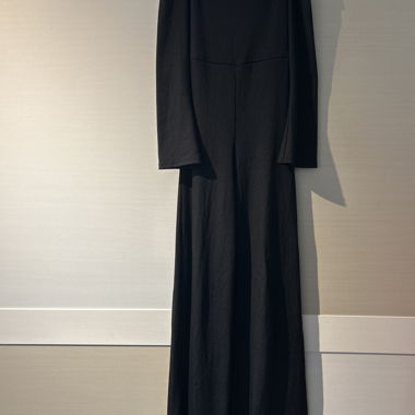 Off-shoulder jumpsuit bell leg/sleeve 