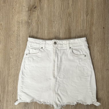 Weisser denim Rock