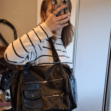 Grand sac everyday en cuir vegan