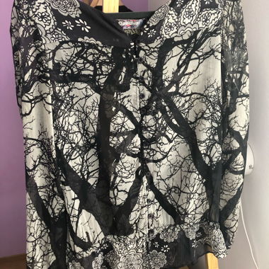 Blusa in chiffon Desigual con stampa, taglia M