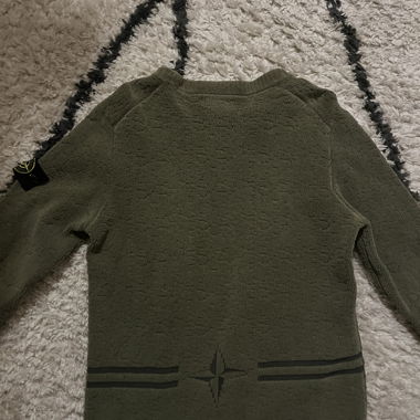 Maglione in maglia verde Stone Island