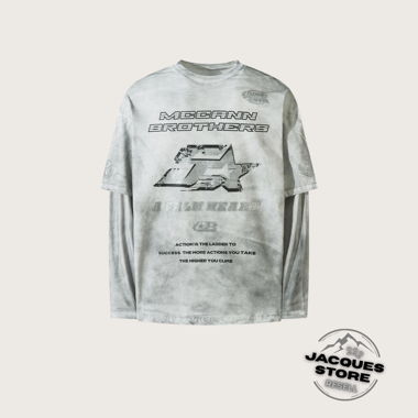 Vintage washed two-piece longsleeve