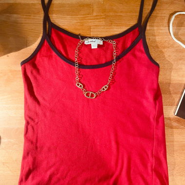 Top Canottiera Rosso
