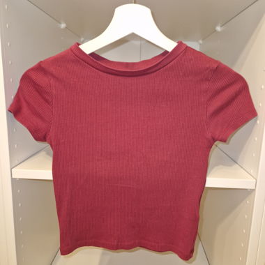 Crop top bordeaux