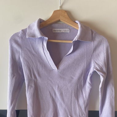 Bershka longsleeve crop-top
