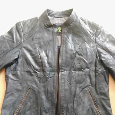 Leder Jacke 