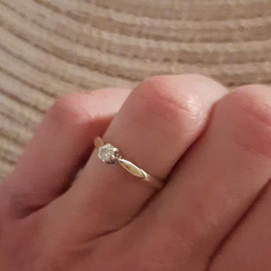 Goldring echt diamant S1 grösse 52 aus 1983