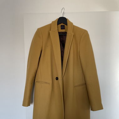 Manteau promod 36 moutarde 