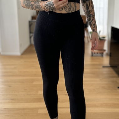 Sport Leggings gerippt