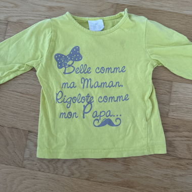 Tee-shirts manches longues bébé taille 9 mois