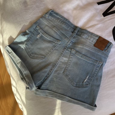 Light Blue Denim Shorts