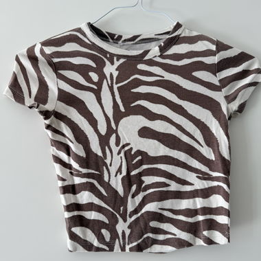 Zebra Crop T-Shirt