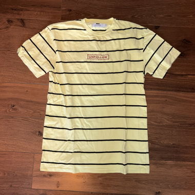 T-shirt TOPMAN jaune à rayures, taille S