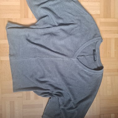Pull en maille gris