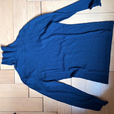 Promod blue turtleneck sweater