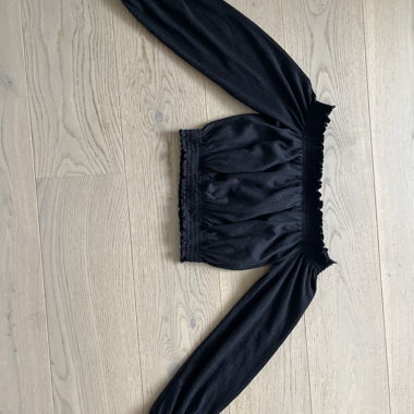 Black Off-Shoulder Sweater