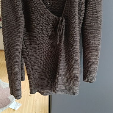 Maglione in maglia marrone