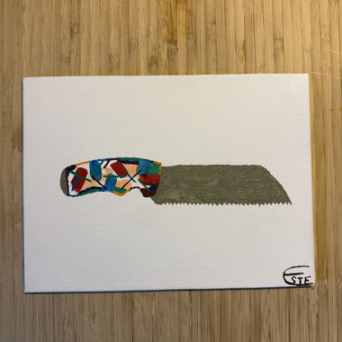 Peinture / Couteau à pain / By Este