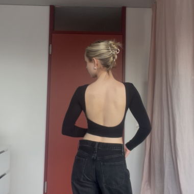 Langarm Shirt rückenfrei