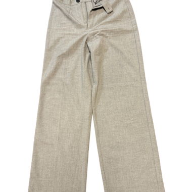Pantaloni da completo beige ampi