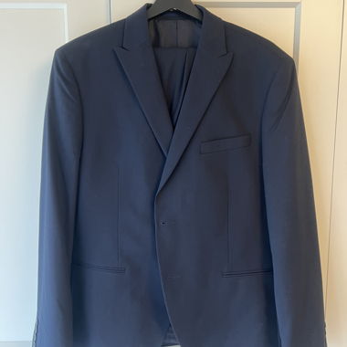 Abito da uomo blu scuro taglia 52 slimfit