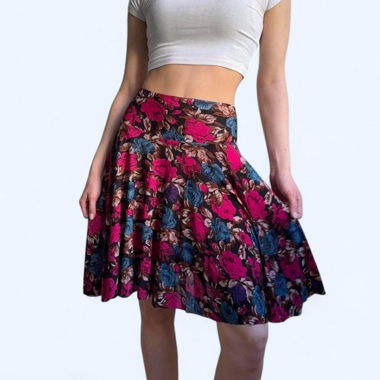 Gonna midi floreale Whimsygoth vintage