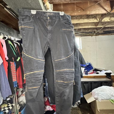 Y2K zipper jeans 