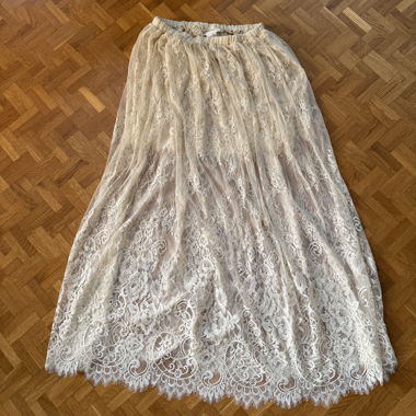 Jupe en dentelle Vicolo beige