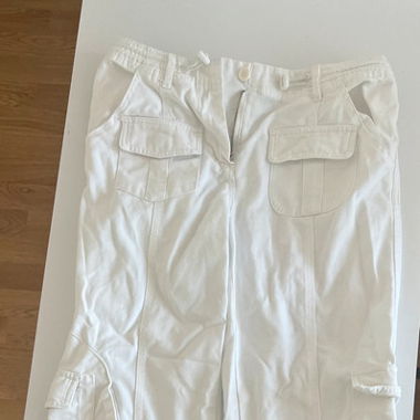 White cargo pants-brandy Melville 