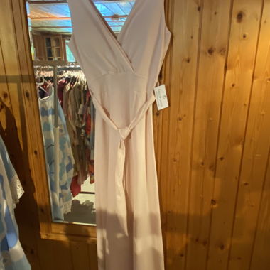 Abendkleid-Lang-Korallefarben