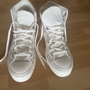 Weisse converse Plateau sneaker