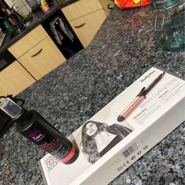 Lockenstab mit Hitzeschutz