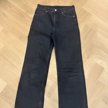Black H&M Jeans, Wide Leg - High Rise