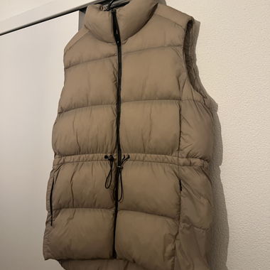 Beige Quilted Vest