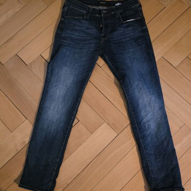 Dunkelblaue Slim Fit Jeans