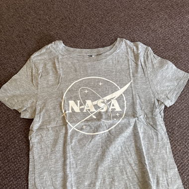 Nasa cropped shirt 2000er