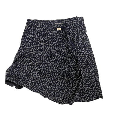 tie skirt dark blue
