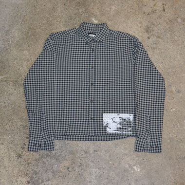 Camicia abbottonata blu 'not now'