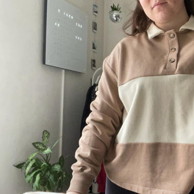stradivarius sweatshirt braun/beige 