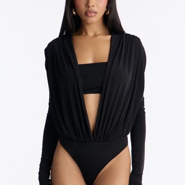 Black Swimsuit with Cover-Up