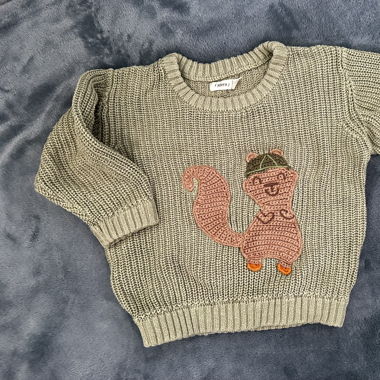 Pull vert kaki