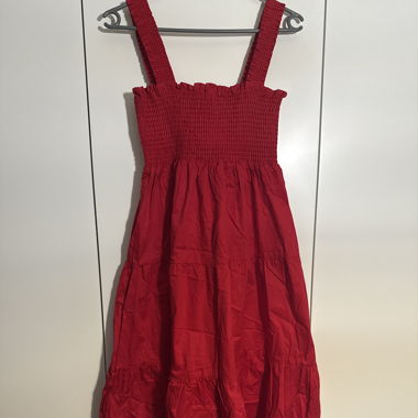 rotes midi Kleid 