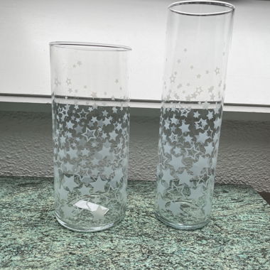 Set de 2 vases Étoiles / Noël Décoration de Noël